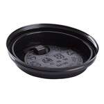 Karat C-KDL516B-E, Black Plastic Reclosable Lid for 10-24 Oz Hot Cups, 1000/CS