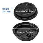 Karat C-KDL516B-E, Black Plastic Reclosable Lid for 10-24 Oz Hot Cups, 1000/CS