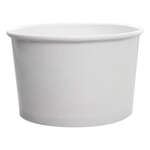 Karat C-KDP20W, 20 Oz White Paper Cold and Hot Food Container, 600/CS