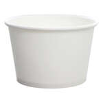 Karat C-KDP8W, 8 Oz White Paper Cold and Hot Food Container, 50/PC (Discontinued)