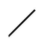 Karat C9030, 9-Inch Solid Black Plastic Unwrapped Boba Straws, 3500/CS