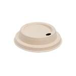 Karat KE-BDL508N, Sugarcane Bagasse Sipper Dome Lid for 8 Oz Hot Cups, 500/CS