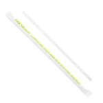 Karat KE-C9210-X 7.75-inch Jumbo Paper Wrapped PLA White Straws, 500/PK (Discontinued)