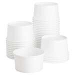 Karat KE-P400-PPRW, Earth 4 Oz Bio White Paper Portion/Souffle Cups, 1000/CS