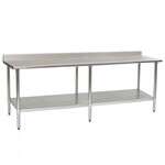 KCS WS-24120, 24x120-Inch All Stainless Steel Work Table with Undershelf