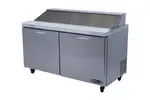 Kool-It KST-60-2, 60-inch Refrigerated Salad/Sandwich Prep Table