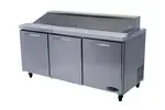 Kool-It KST-72-3, 72-inch Refrigerated Salad/Sandwich Prep Table