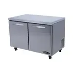 Kool-It KUCR-48-2, 48-inch 2 Solid Doors Undercounter Refrigerator