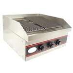 L&J GCB60, 60-Inch Five Burner Countertop Gas Charbroiler, NSF