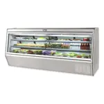 Leader ERHD118ES-R, 118-Inch Remote Refrigerated Slanted Glass High Deli Case with 2 Shelves