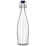 Libbey L13150020, 33.87 Oz Glass Water Bottle w/Wire Bail Lid, 6/CS