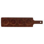 Libbey 96381, 16-inch Four-Hole Mahogany Wood Serving Paddle, DZ