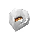 LK Packaging TO2214, 22x14x15.25-Inch HDPE 3-Mil White Unprinted Bag with Loop Handle Closure Gusset, 100/CS