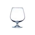 Luminarc E9336, 13.86 Oz Clear Cognac Snifter Glass on Short Stem, 6/CS