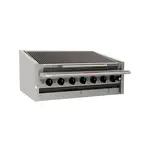 Magikitchen Magikitch'n APM-SMB-648, 48-Inch Gas Countertop Lava Rocks Charbroiler with Manual Control - 150,000 BTU