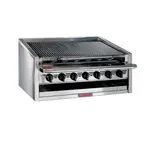 Magikitchen Magikitch'n CM-SMB-672, 72-Inch Countertop Gas Coal Charbroiler - 240,000 BTU