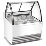 Marchia Display Company Marchia GIC-7, 42-Inch 7-Pan White Gelato Ice Cream Dipping Cabinet Display Freezer