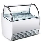 Marchia Display Company Marchia GIC-9, 51-Inch 9-Pan White Gelato Ice Cream Dipping Cabinet Display Freezer