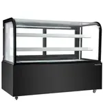 Marchia Display Company Marchia MB60-B, 60-Inch Black Curved Glass Refrigerated Bakery Display Case