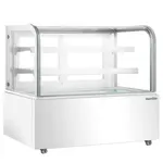 Marchia Display Company Marchia MB60-W, 60-Inch White Curved Glass Refrigerated Bakery Display Case
