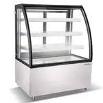 Marchia Display Company Marchia MBT48, 48-Inch Curved Glass Refrigerated Bakery Display Case, High Volume