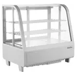Marchia Display Company Marchia MDC100-W, 27-Inch White Countertop Refrigerated Curved Glass Bakery Display Case with LED Lighting