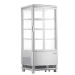 Marchia Display Company Marchia MDC78S, Silver Countertop Refrigerated Glass Display Case with LED Lighting
