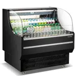 Marchia Display Company Marchia USTAR36, 36-Inch Black Low Profile Open Air Cooler Grab and Go