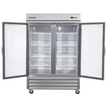 Maxx Cold MXCR-49GDHC Reach-In Refrigerator, Glass Door, Bottom Mount