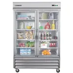 Maxx Cold MXCR-49GDHC Reach-In Refrigerator, Glass Door, Bottom Mount