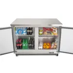 Maxx Cold MXCR60UHC Undercounter Refrigerator, Double Door