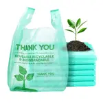1/6BIO, 1/6 Biodegradable Plastic Shopping Bag, 500/CS