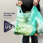 1/6BIO, 1/6 Biodegradable Plastic Shopping Bag, 500/CS