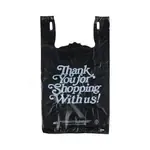 1/6NWTYBLK500 1/6 Black Nonwoven Thank You Reusable, 500/CS