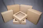 10105CK, 10x10x5-Inch Kraft 1-pc Lock Corner Kraft Cake Box, 100/BD