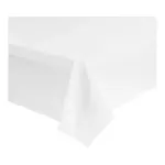 21109, 54x108-Inch White Plastic Table Cover, 48/CS
