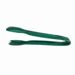 CLOSEOUT - 9-Inch Green Plastic Salad/Utility Tong, 24/CS
