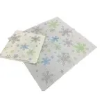 830667, 16x17-Inch Linen Like Dinner Napkins Festive Snowflake Design, 300/CS