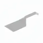 CLOSEOUT - Caterline ASPTCL, 10-Inch Clear Plastic Serving Spatula, 48/CS