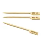 3.5-Inch Bamboo Steak Markers, Medium Well, 100/PK