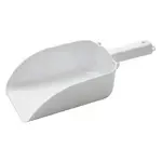 CR-835W-N, 82 Oz Polystyrene Flat Bottom Scoop with Hook Handle
