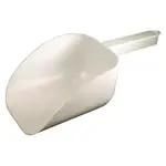 CR-838W, 32 Oz Polystyrene Flat Bottom Scoop with Hook Handle