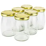 GJ10, 0.3L / 10 Oz Glass Jar with Metal Screw Lid, EA