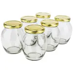 GJ1351, 0.35L / 11.8 Oz Glass Jar with Metal Screw Lid, EA