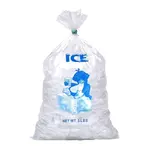 IB5, 5 Lbs 11.5x22-Inch 1.4 Mil Clear Plastic Ice Bag with Print, 1000/CS