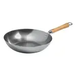 J21-9979, 12-Inch Joyce Chen Uncoated Carbon Steel Stir Fry Pan with Birch Handle