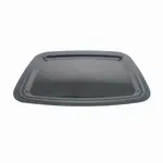 CLOSEOUT - Opulence OPTR1814BK, 18x14-Inch Black Plastic Rectangular Tray, 24/CS