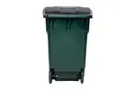 Plex P575-00996, 50 Gal Green Rollout/Wheeled Trash Can/Container
