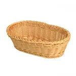PLBB1107, 11x7x3.5-Inch Oval Plastic Hand-woven Basket