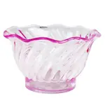 PLDS005P, 5 Oz Plastic Purple Swirl Tulip Shaped Dessert Dish
